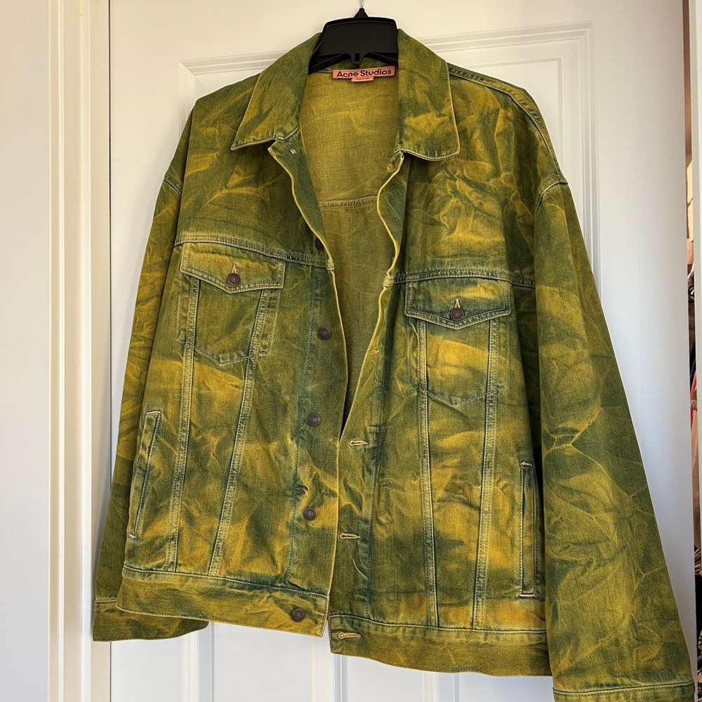 Acne Studios Green Denim Jacket- Made in Italy